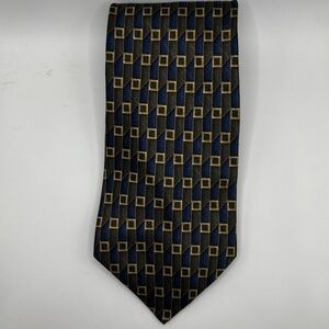 Preswick & Moore Black and Gold Patterned Tie